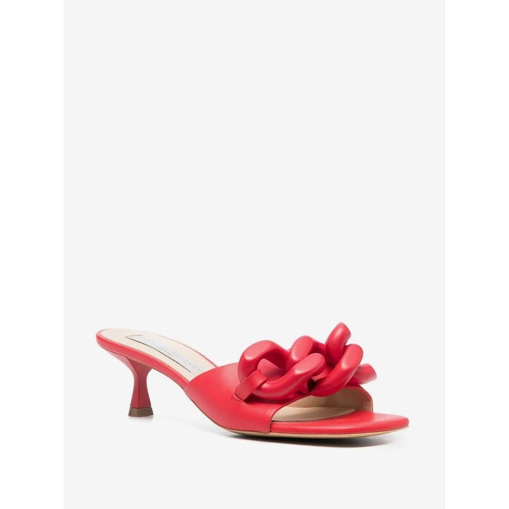 Stella McCartney Red Chain Link-Detail Sandals SZ 36 Retail $869 LQQK